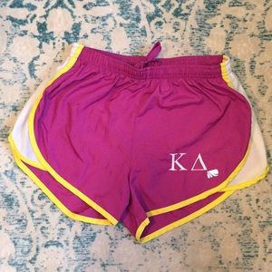 Kappa Delta custom embroidered athletic shorts